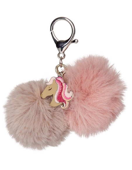 Sleutelhanger Pompom Pferdefreunde