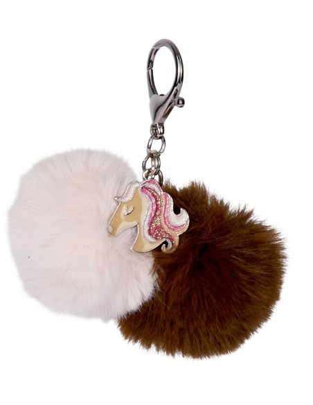 Sleutelhanger Pompom Pferdefreunde
