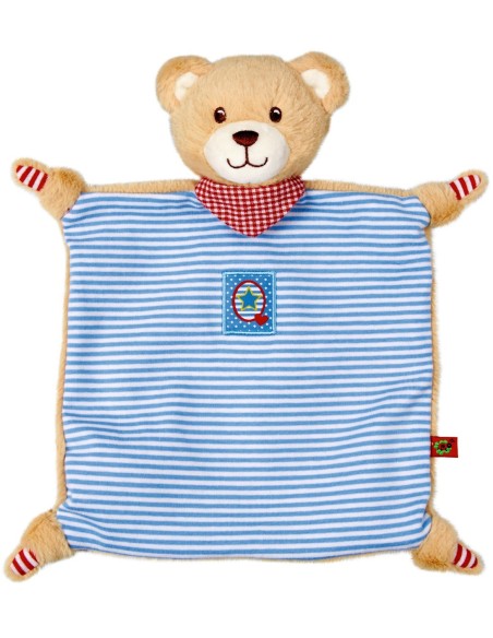 Knuffeldoek Teddy blauw