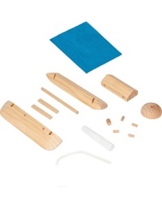 Snijset houten boot 2