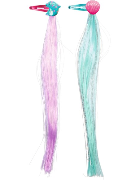 Haarclips met glitterstrengen