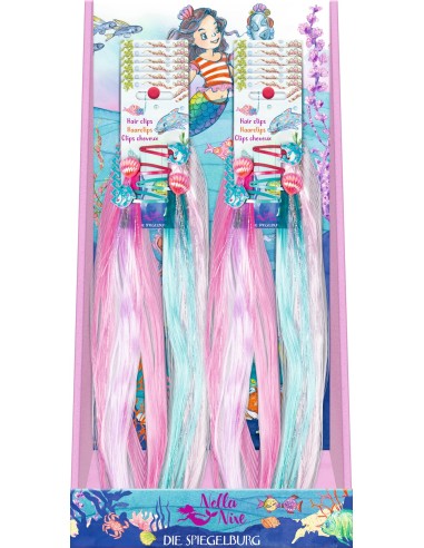 Haarclips met glitterstrengen