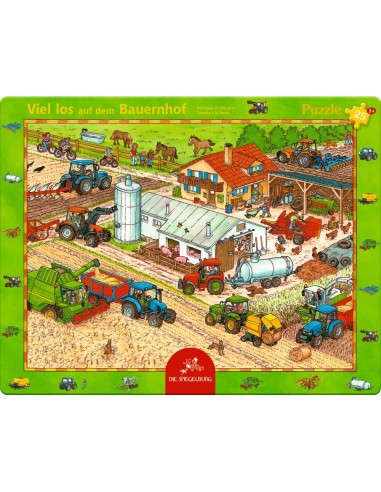 Raampuzzel Veel gaande op de boerderij