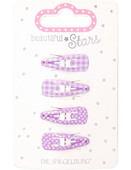 Haarclip lichtrozen / paars