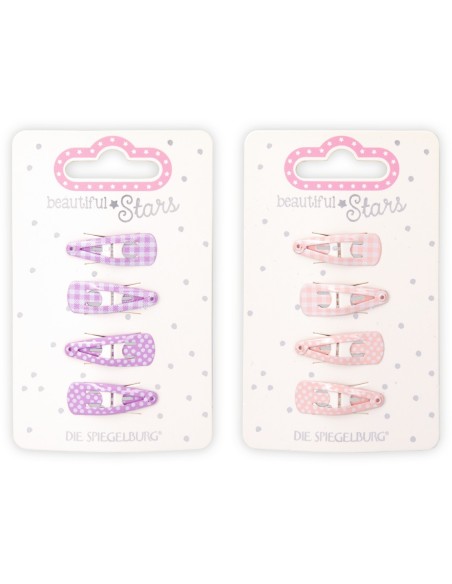 Haarclip lichtrozen / paars