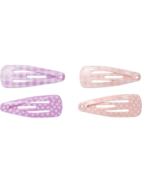 Haarclip lichtrozen / paars