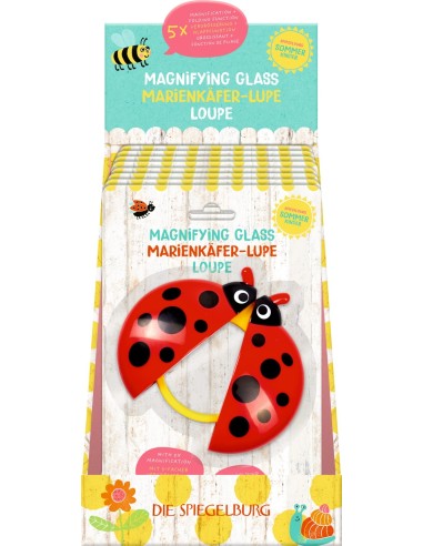 Lieveheersbeestje vergrootglas