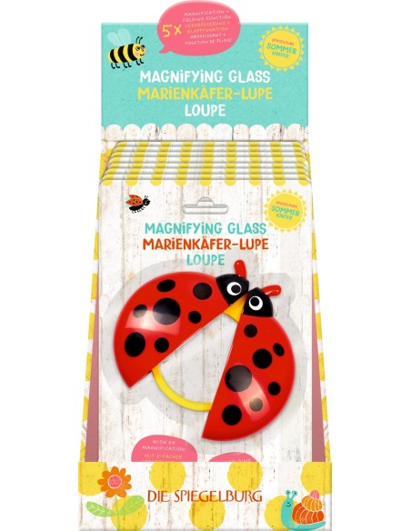 Lieveheersbeestje vergrootglas
