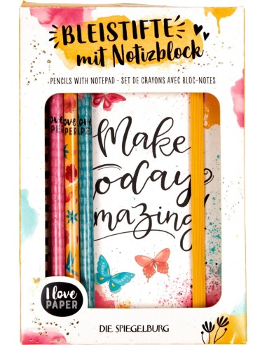 Potloden met blocnote