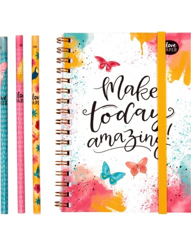 Potloden met blocnote