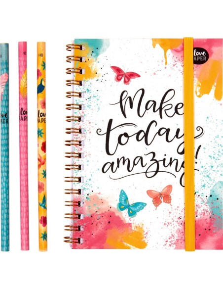 Potloden met blocnote