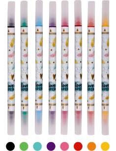 Dubbele handlettering pennen 2