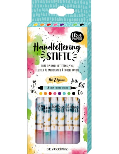 Dubbele handlettering pennen