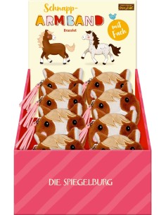 Klaparmband paard met portemonnee