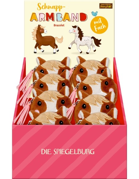 Klaparmband paard met portemonnee