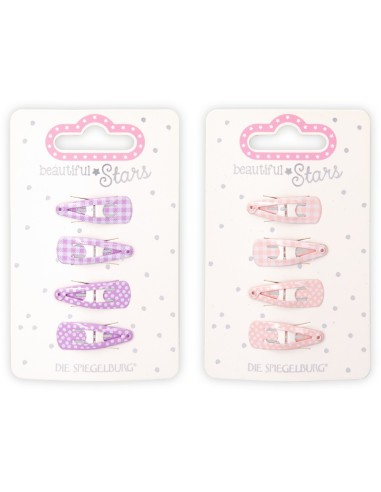 Haarclip lichtrozen / paars