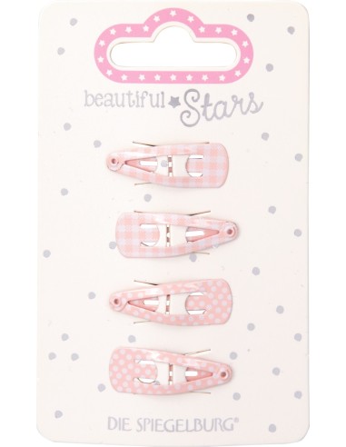 Haarclip lichtrozen / paars