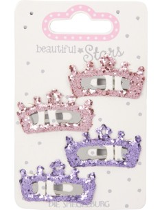 Haarclip Glitterkroon no.2