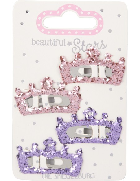 Haarclip Glitterkroon no.2