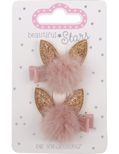 Haarclip pom pom Kat 2