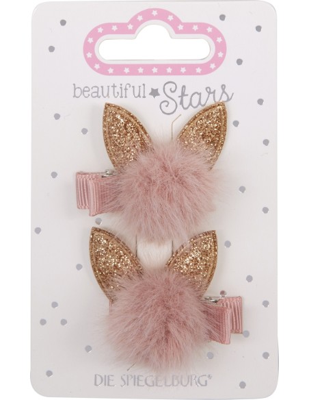 Haarclip pom pom Kat