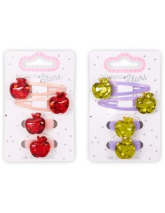 Haarclip + elestiek Appel