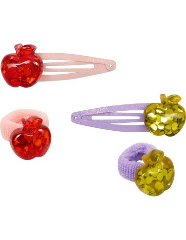 Haarclip + elestiek Appel