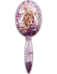 Haarborstel met glitters 2