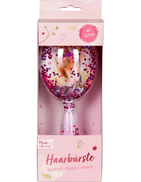 Haarborstel met glitters